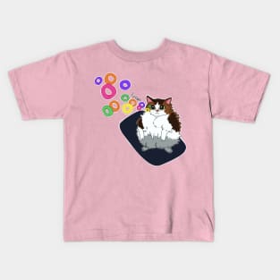 Loops cat Kids T-Shirt